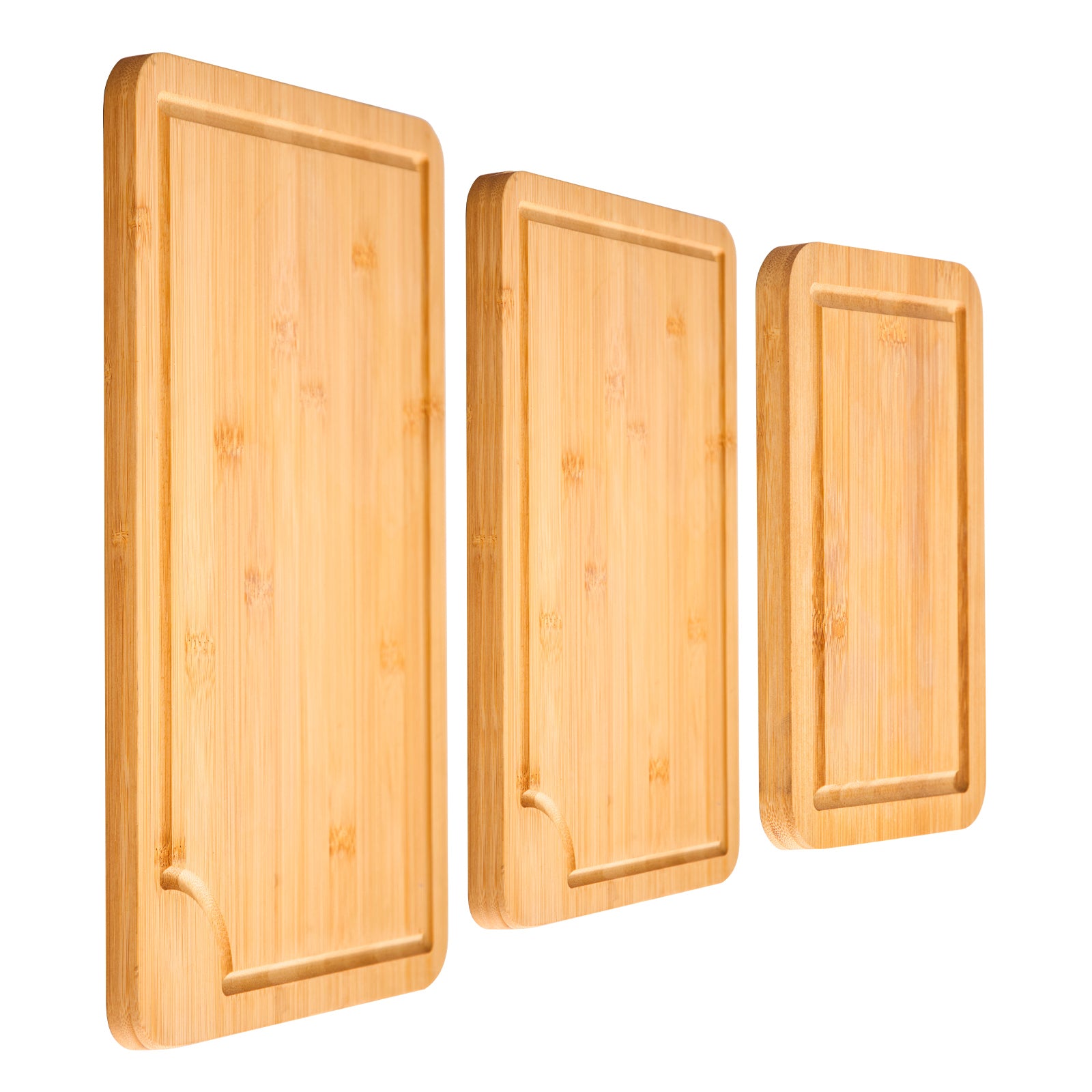Bamboo Cutting Board Premium Versatile Cut Board with Built-in Handle