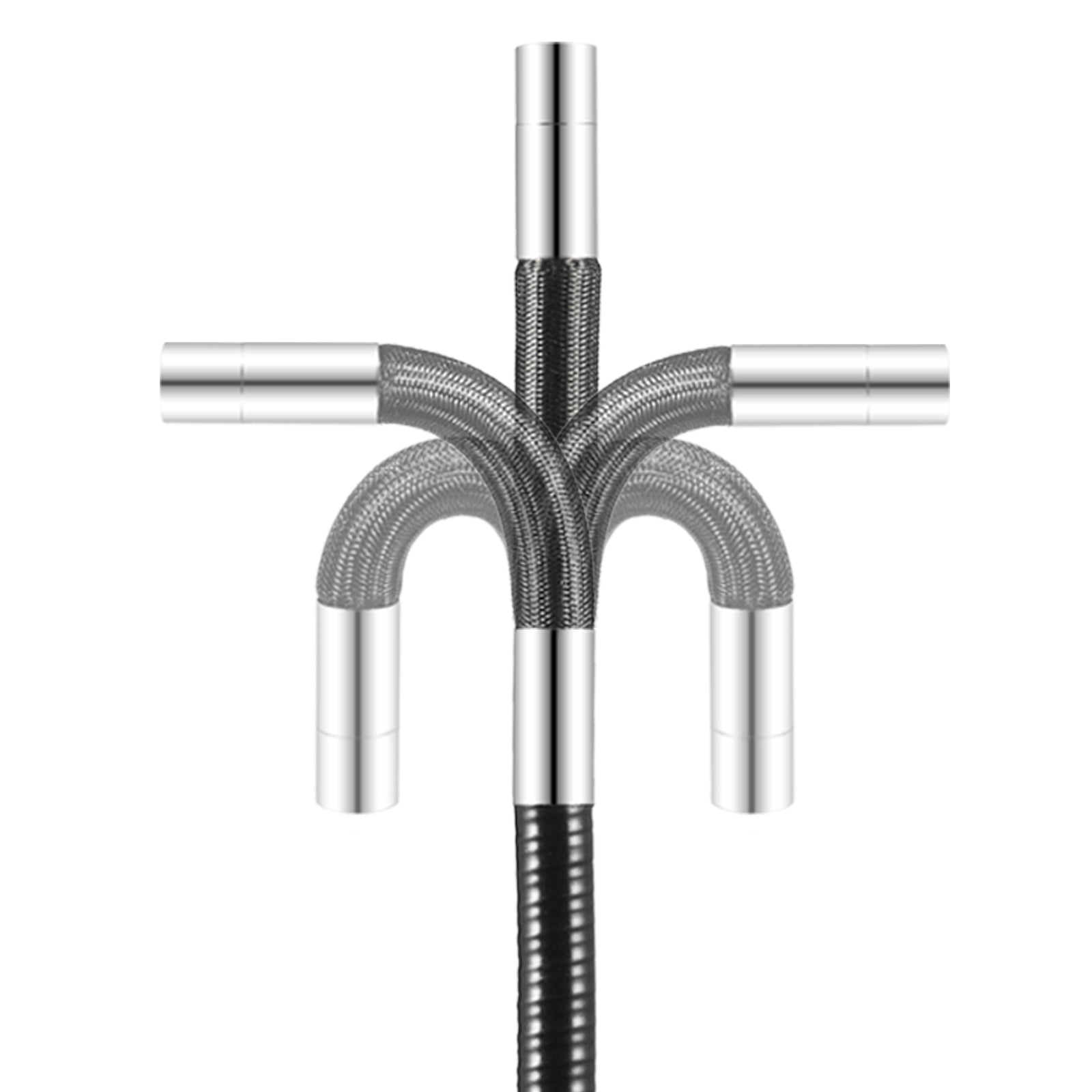 Borescope Endoscope Two-Way 180° Articulating 5" IPS 8X Zoom 6.4mm Lens