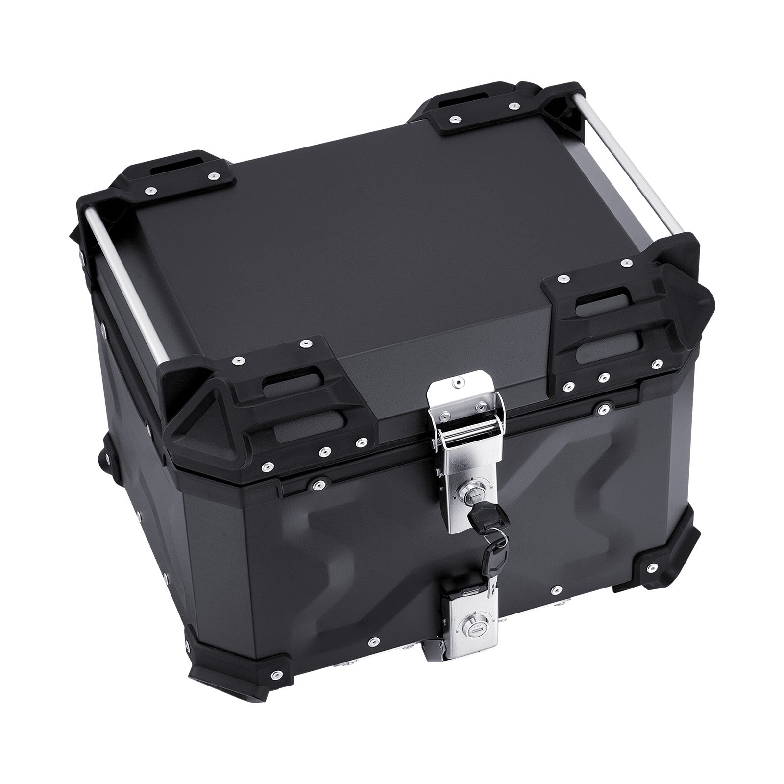 55L Motorcycle Top Case Universal Motorbike Tail Box with Leather Lining