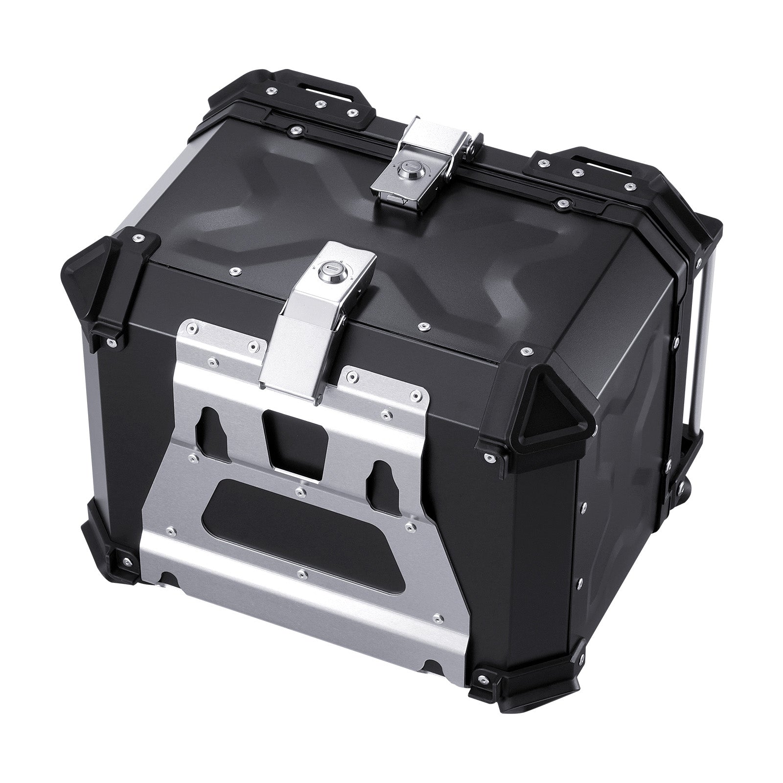 55L Motorcycle Top Case Universal Motorbike Tail Box with Leather Lining