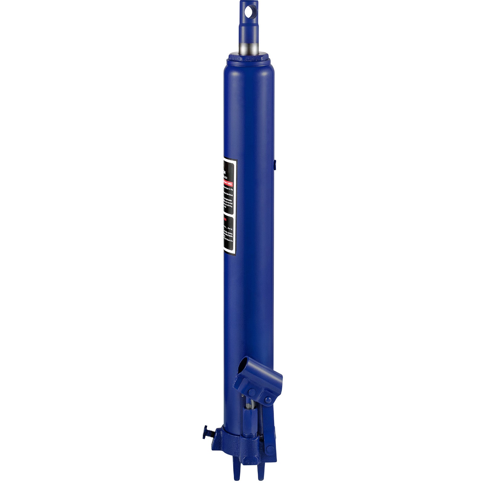 Hydraulic Long Ram Jack, 8 Tons/17363 lbs Capacity, with Single Piston Pump and Clevis Base, Manual Cherry Picker w/Handle, for Garage/Shop Cranes, Engine Lift Hoist, Blue