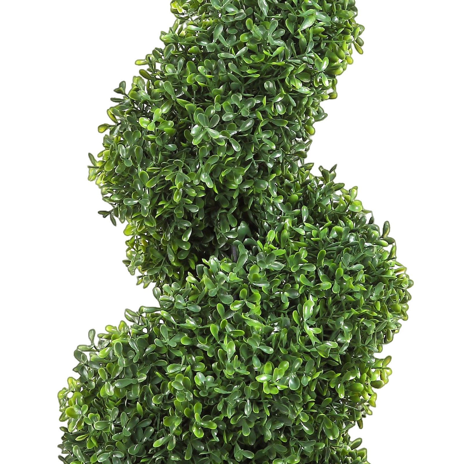 2 pcs. Artificial Boxwood Tower Topiary Spiral Artificial Plant 91cm high Decorative Plant Green Plastic PE Iron Topiary Plants incl. 10 pcs. Replacement Leaves