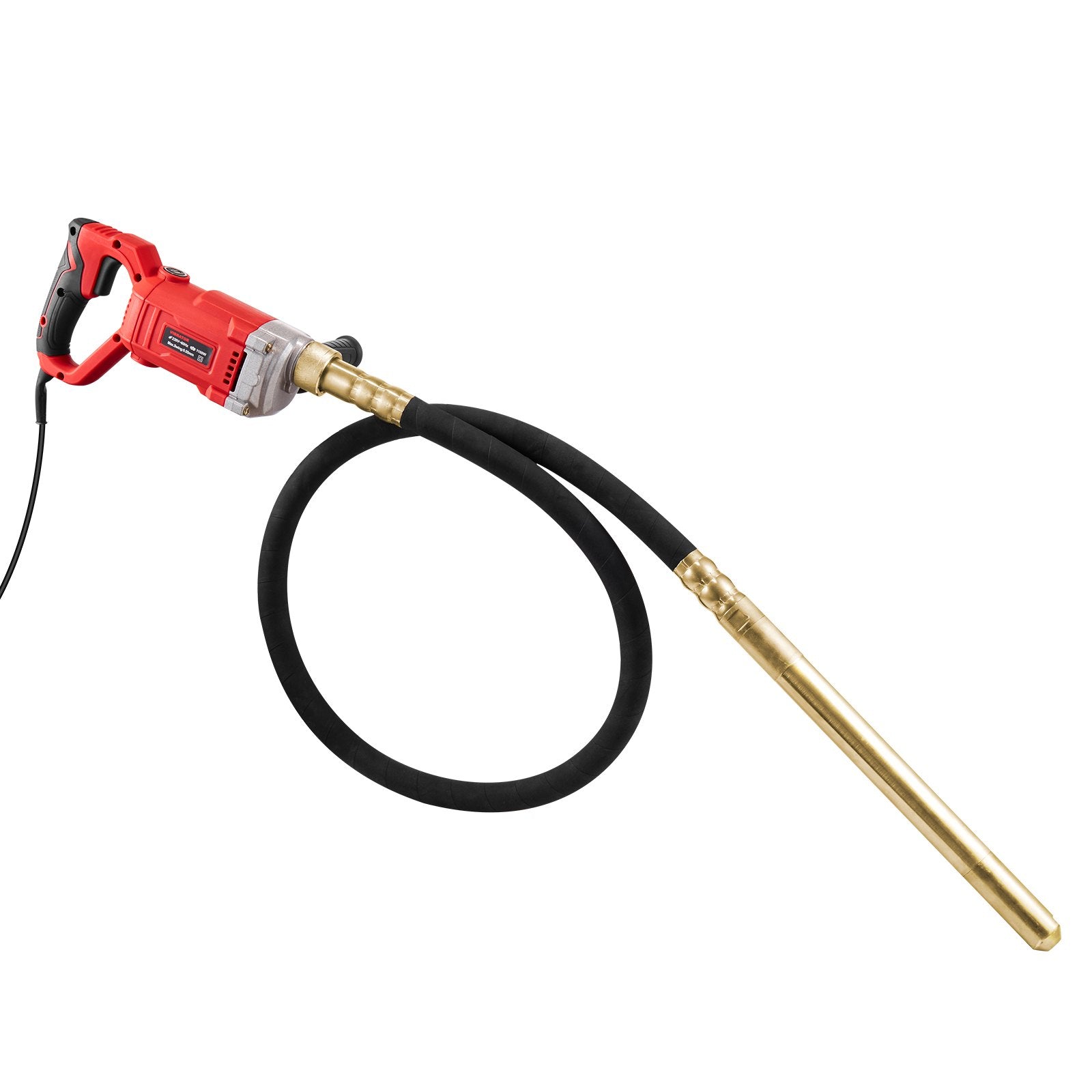 Handheld Concrete Vibrator, 950W Electric Vibrator 13000 VPM, Electric Concrete Vibrating Tool With 6.6ft / 2m Shaft Rod, Portable Pencil Cement Vibrator Remove Air Bubble and Mix Concrete