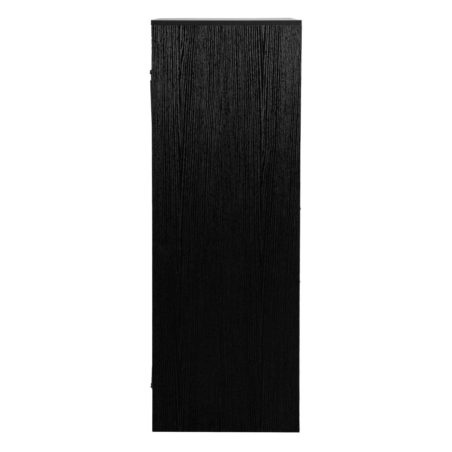 5-Drawer Dresser with Large Fabric Drawers, Black