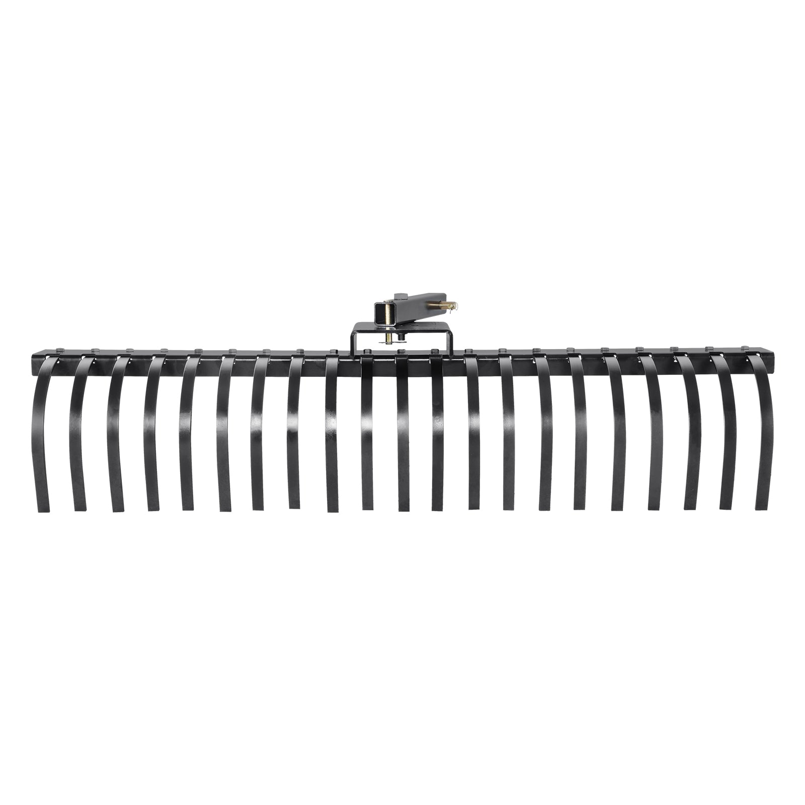 Tow Behind Landscape Rake, 60" Tow Dethatcher with 21 Steel Coil Tines, Lawn Dethatcher Rake Attaches to 48" or 60" Toolbars and 3-point Suspension Systems, for Leaves, Pine Needles, and Grass