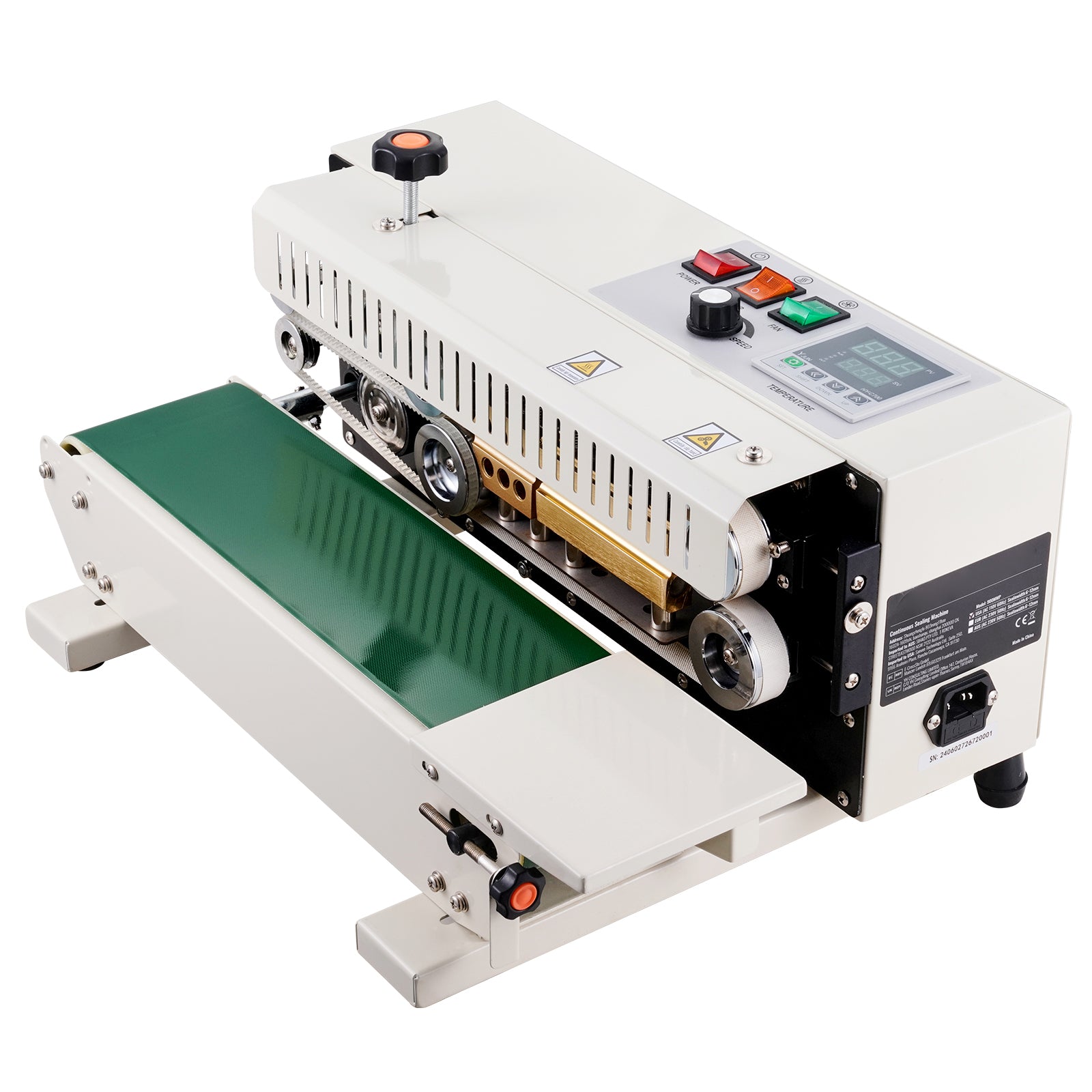 Continuous Bag Band Sealing Machine Horizontal Band Sealer Carbon Steel