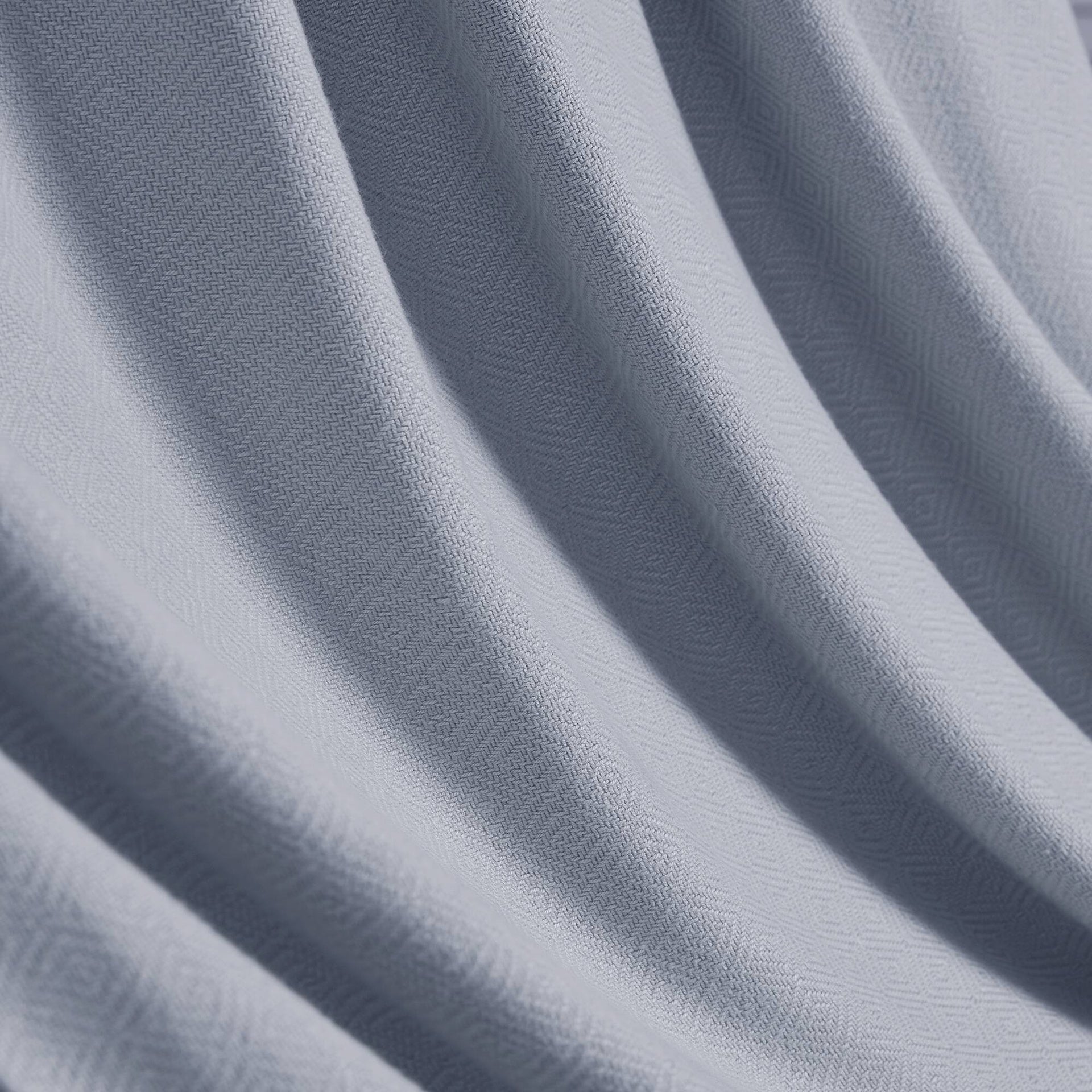 1-Piece Full/Queen Rayon from Bamboo Cotton Blanket, Light Blue
