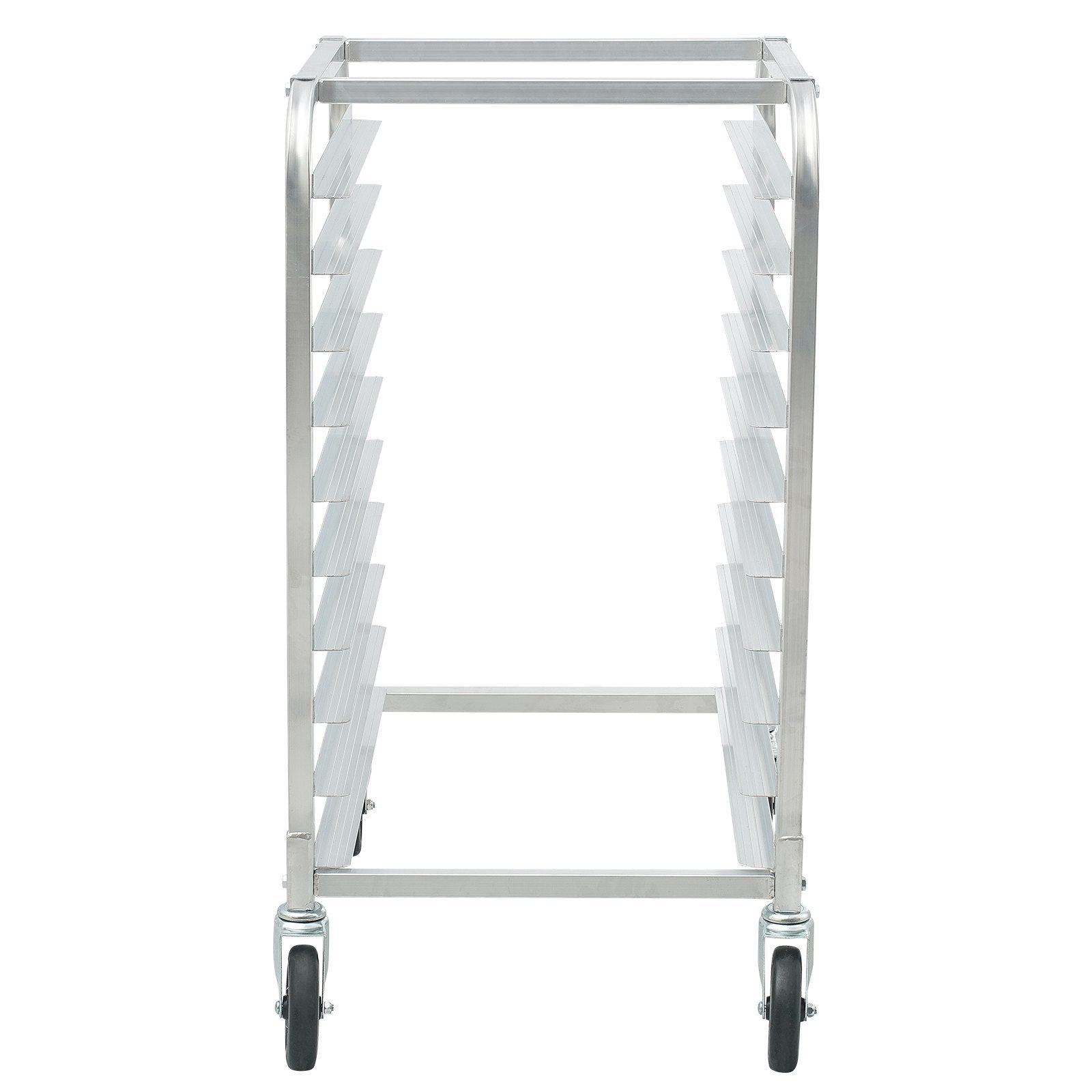 Bun Pan Rack, 10-Tier Commercial Bakery Racks with Brake Wheels, Aluminum Racking Trolley Storage for Half & Full Sheet, Speed Rack For Kitchen Home, Bread Baking Equipment, 26"L x 20.3"W x 39"H