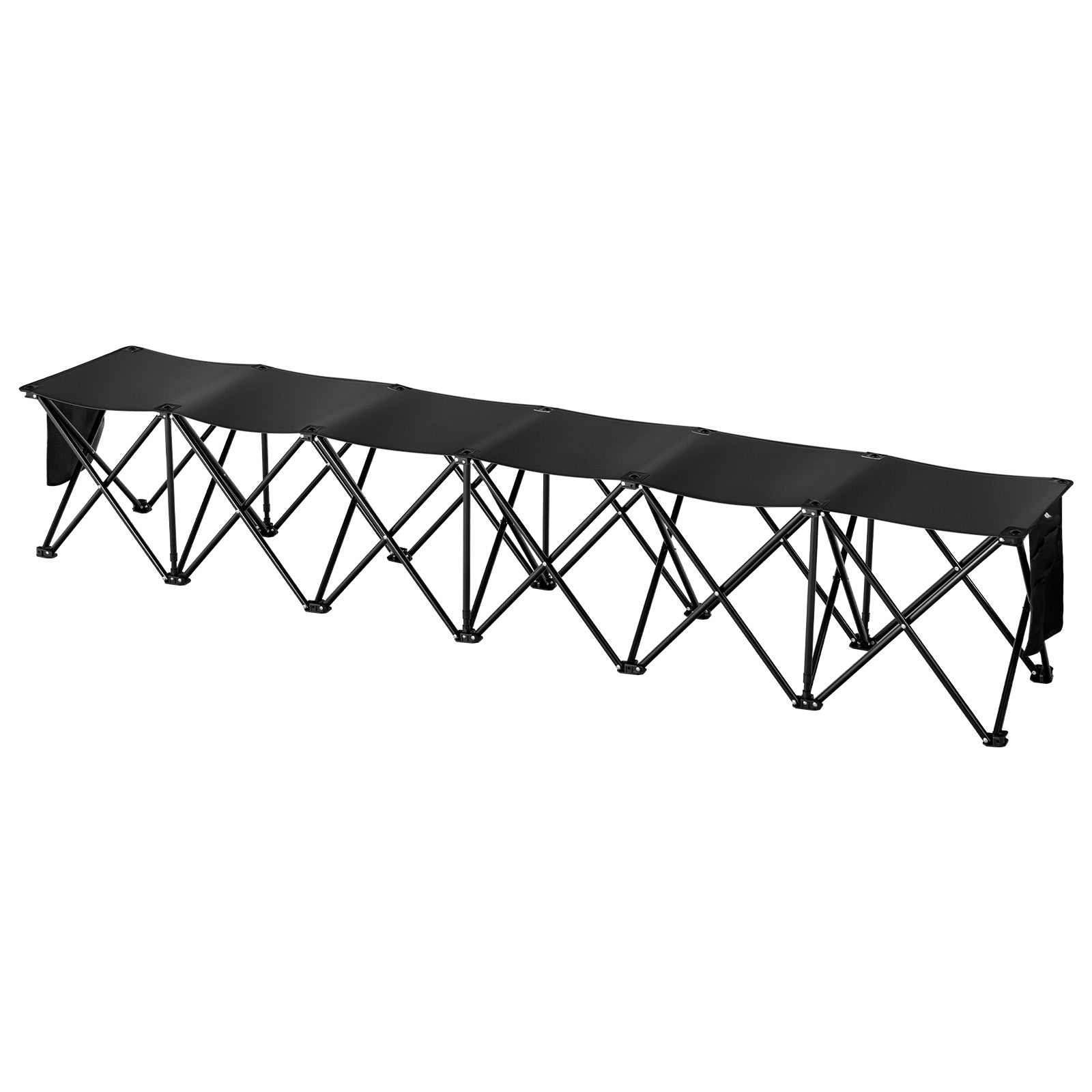 6 Seat Portable Folding Sport Bench Outdoor Camping Chair with Carry Bag