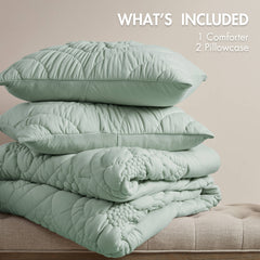 3-Piece Full/Queen Comforter Set,Sage