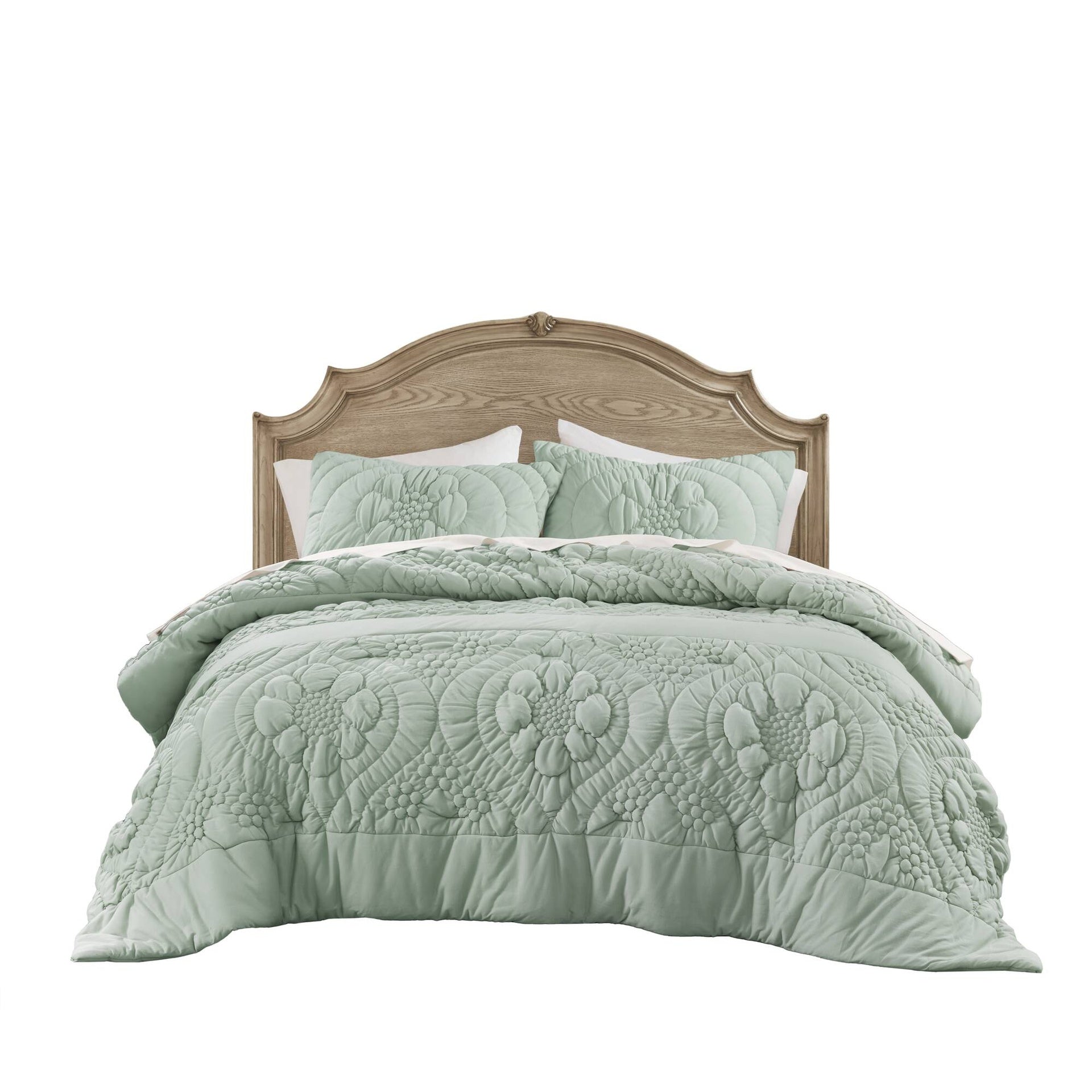 3-Piece Full/Queen Comforter Set,Sage