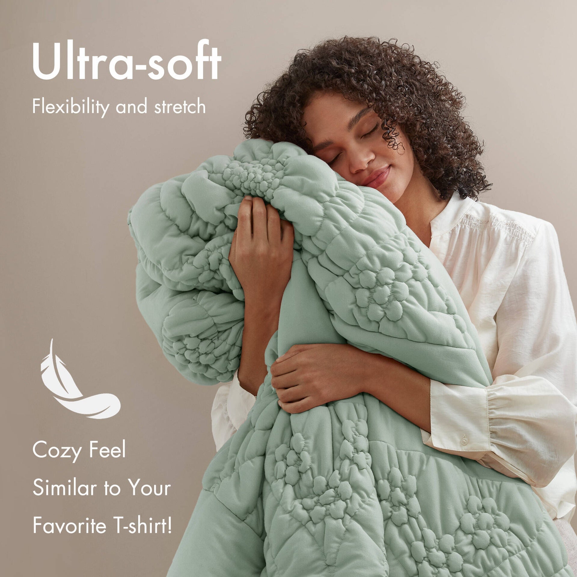 3-Piece Full/Queen Comforter Set,Sage