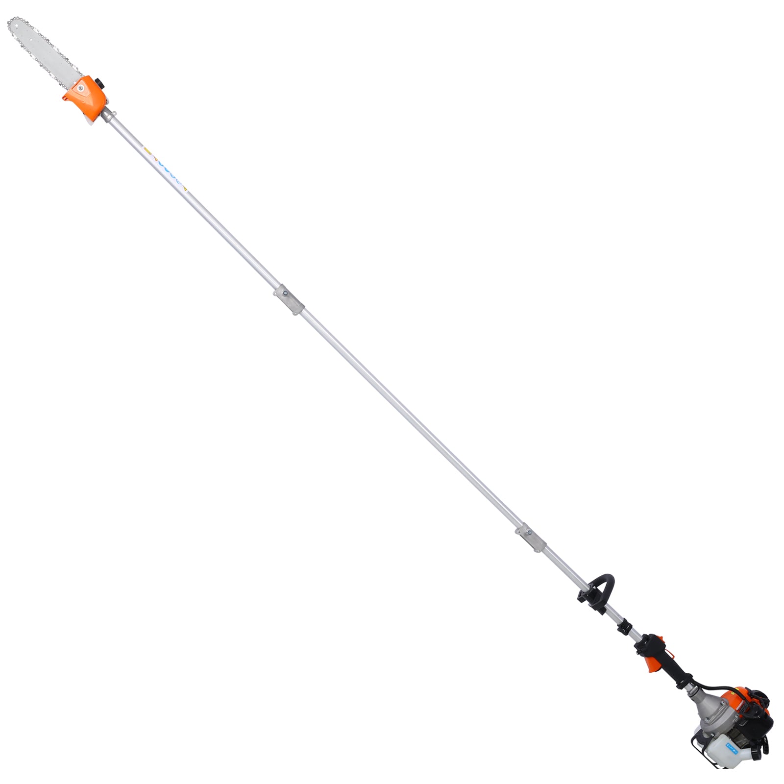 10 in 1 Multi-Functional Trimming Tool, 52CC 2-Cycle Garden Tool System with Gas Pole Saw, Hedge Trimmer, Grass Trimmer, and Brush Cutter EPA Compliant