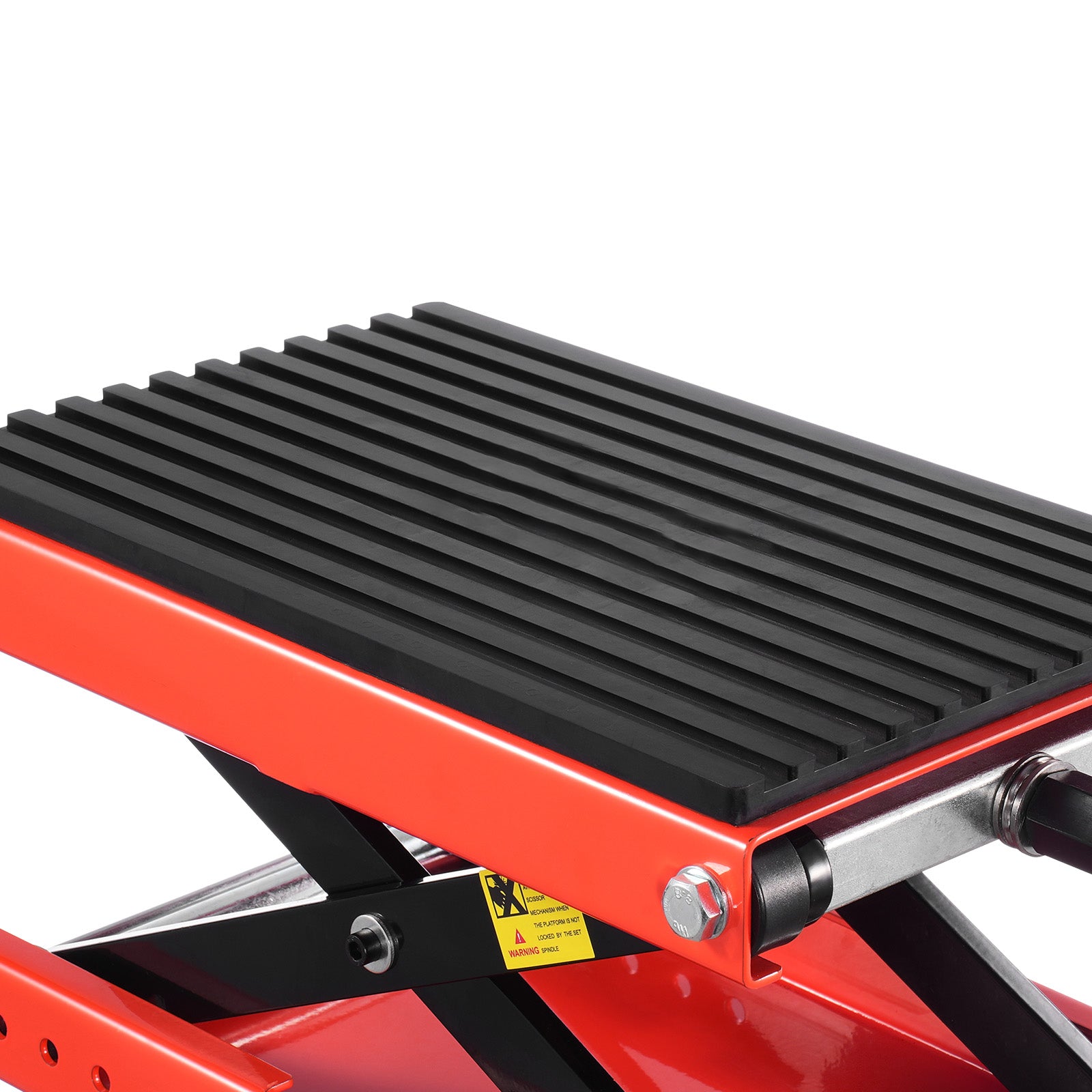 Motorcycle Scissor Lift Jack 1200lbs Wide Deck ATV Bike Lift Hoist Stand Crank