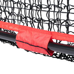 7x7 ft Baseball Softball Practice Net, Portable Baseball Training Net for Hitting Batting Catching Pitching, Backstop Baseball Equipment with Bow Frame, Carry Bag, Strike Zone, Ball, Batting Tee
