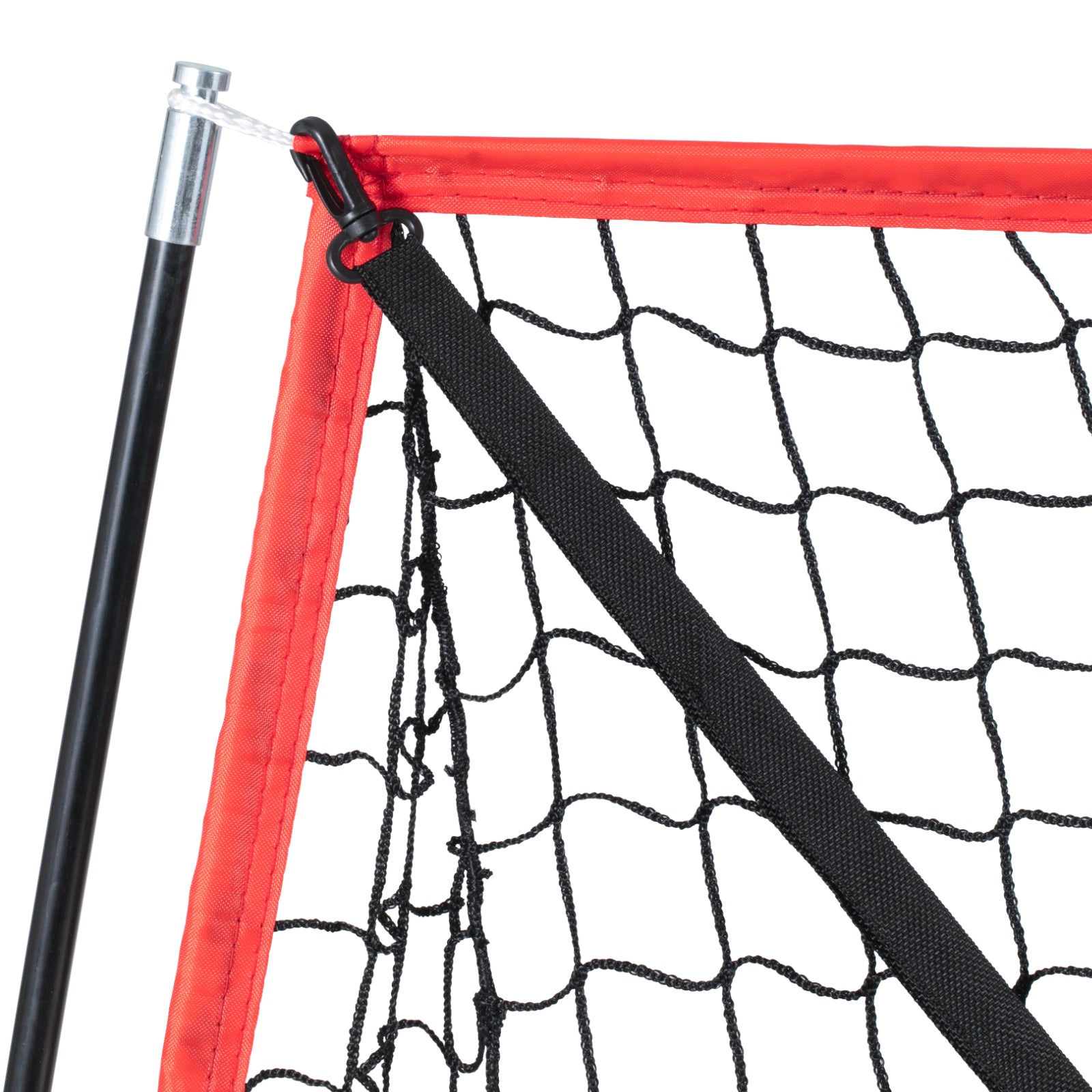 7x7 ft Baseball Softball Practice Net, Portable Baseball Training Net for Hitting Batting Catching Pitching, Backstop Baseball Equipment with Bow Frame, Carry Bag, Strike Zone, Ball, Batting Tee