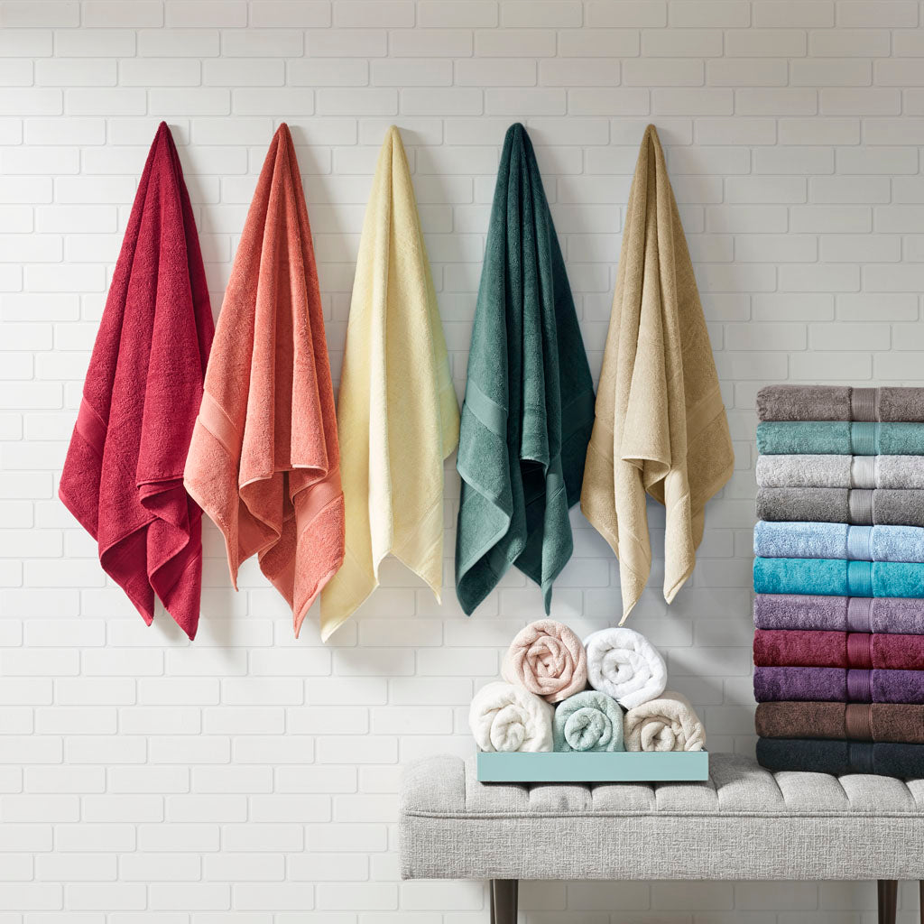 100% Cotton 8 Piece Antimicrobial Towel Set