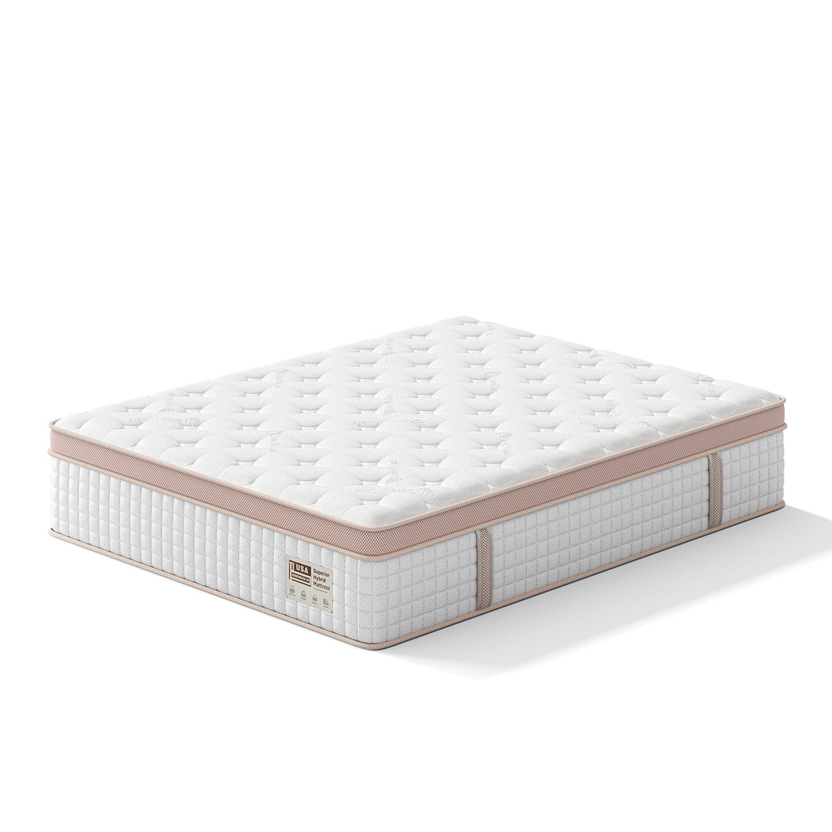 14 Inch Firm Hybrid Mattress – Queen Size – Gel Memory Foam & Pocket Springs – Pressure Relief, Motion Isolation, Ergonomic Modern Bed