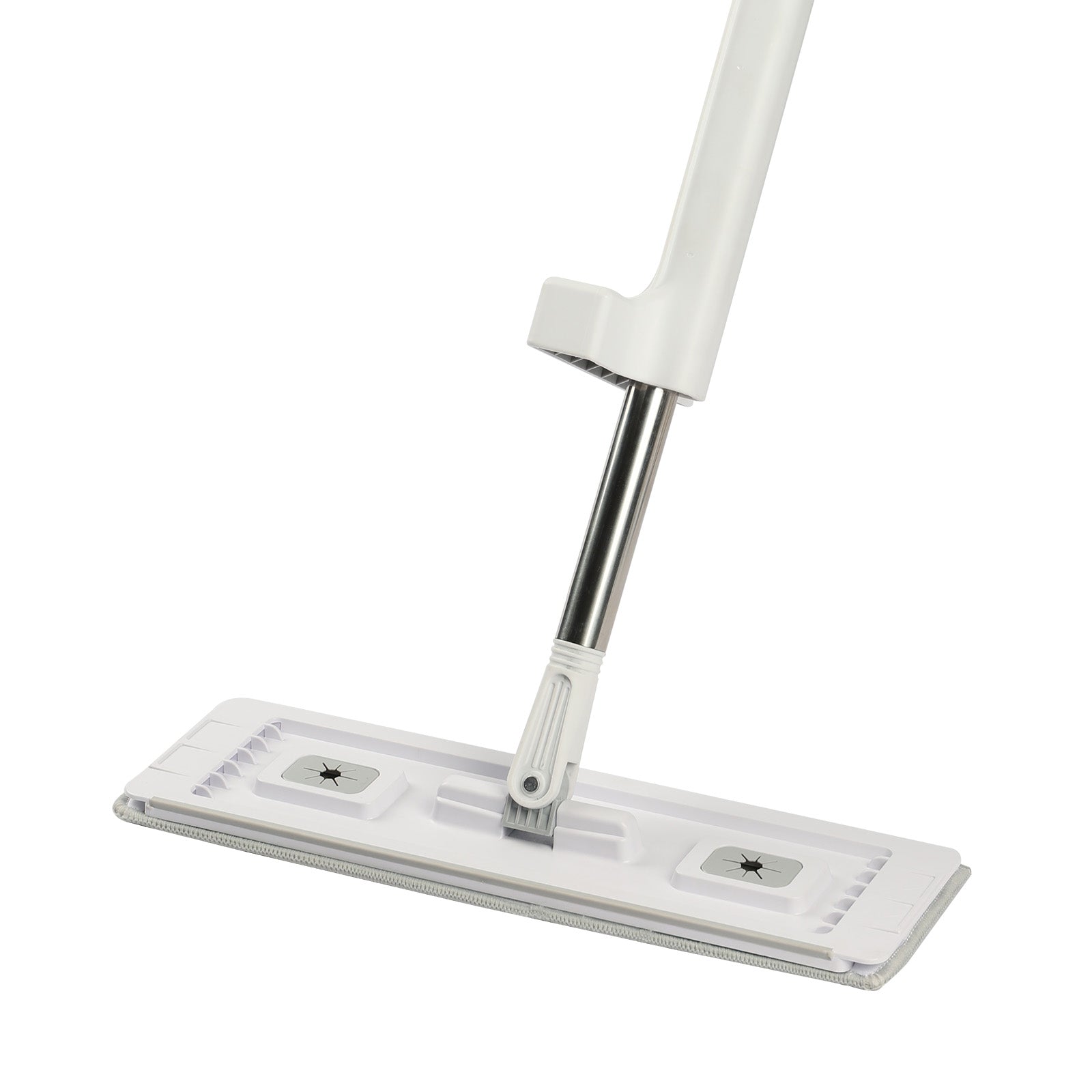 Flat Mop, Self Wringing, Microfiber Floor Cleaner with 4 Reusable & Washable Pads for Dry & Wet Floor Cleaning, Microfiber Flat Mop with Stainless Steel Handle for Hardwood Laminate Tile Vinyl