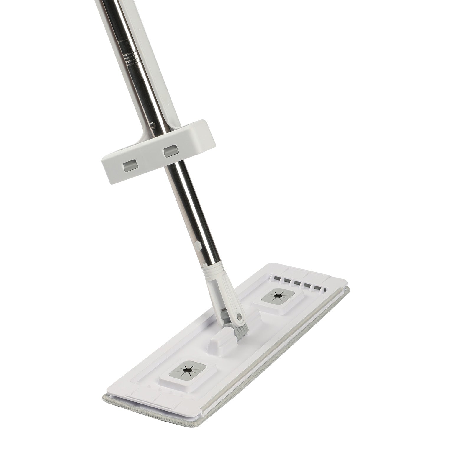 Flat Mop, Self Wringing, Microfiber Floor Cleaner with 4 Reusable & Washable Pads for Dry & Wet Floor Cleaning, Microfiber Flat Mop with Stainless Steel Handle for Hardwood Laminate Tile Vinyl