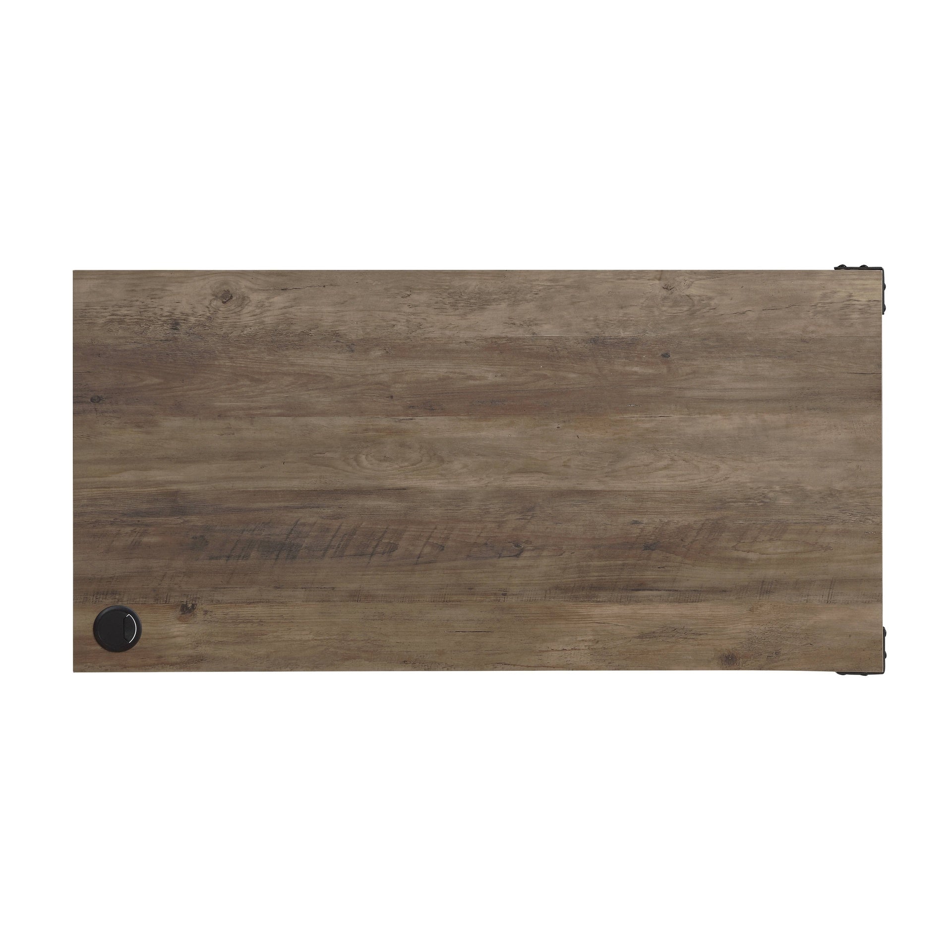 Zakwani 48" Gray Oak & Black Finish Writing Desk