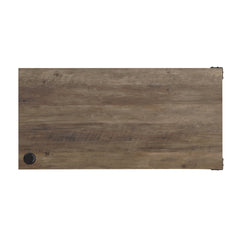 Zakwani 48" Gray Oak & Black Finish Writing Desk