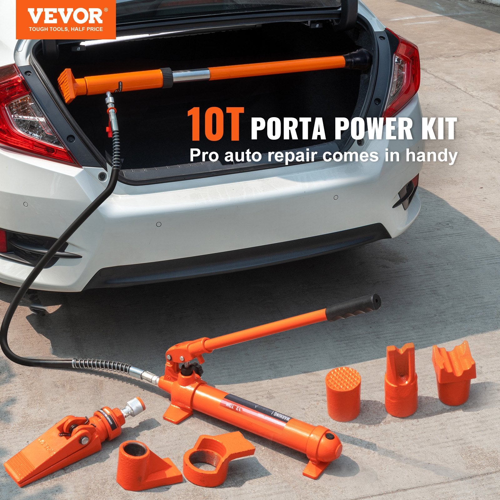 10 Ton Hydraulic Jack Air Pump Lift Ram Body Frame Porta Power Repair Kits