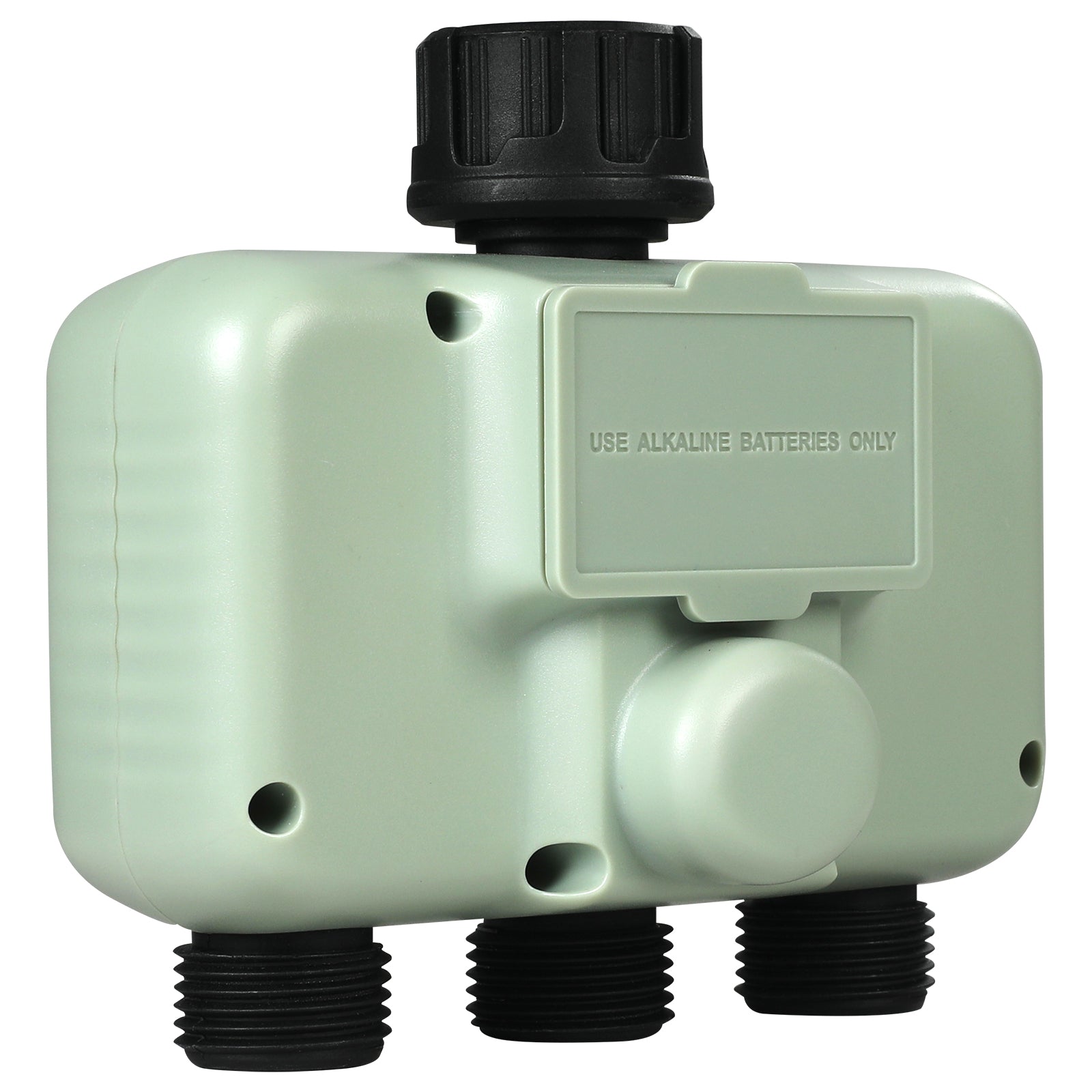 Water Timer, 3 Outlets, Hose Watering Sprinkler Timer, with 3 Independent Watering Zone LCD Display Rain Delay Mode Manual Mode 360° Brass Inlet Metal Filter, IPX6 Waterproof for Yard Watering