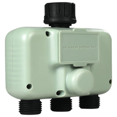 Water Timer, 3 Outlets, Hose Watering Sprinkler Timer, with 3 Independent Watering Zone LCD Display Rain Delay Mode Manual Mode 360° Brass Inlet Metal Filter, IPX6 Waterproof for Yard Watering