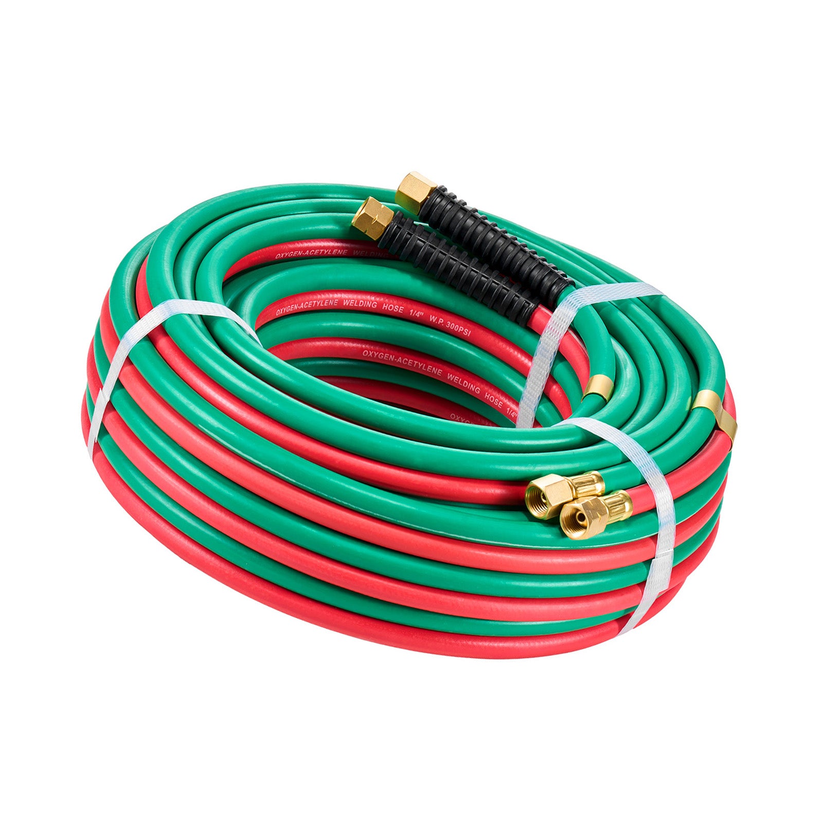 Oxygen Acetylene Hose 1/4-Inch x 50FT R Grade Hose 300PSI Max Working Pressure