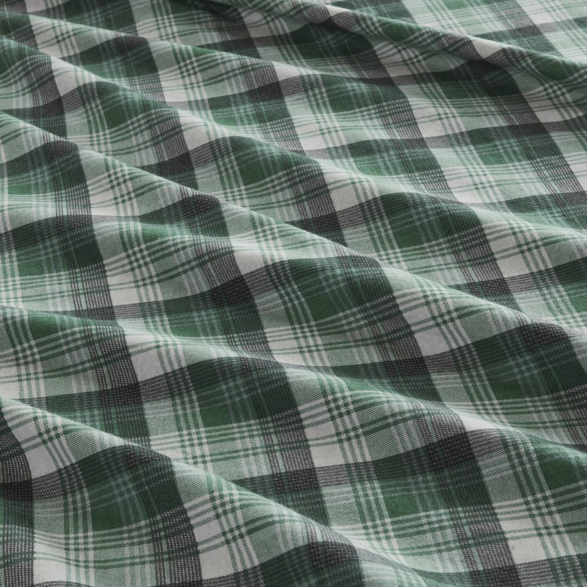 4 PCS Twin Sheet Set Green Plaid