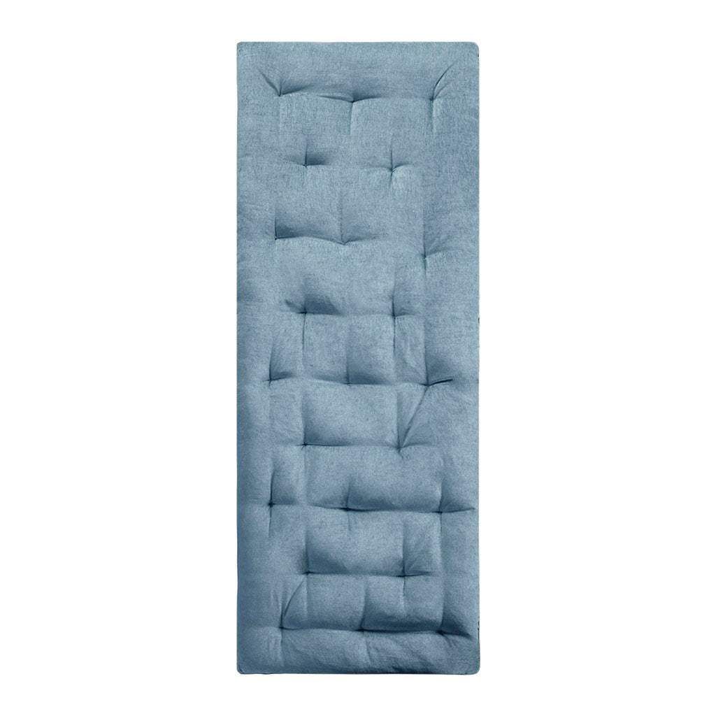 Poly Chenille Lounge Floor Pillow Cushion Aqua 27" x 74"