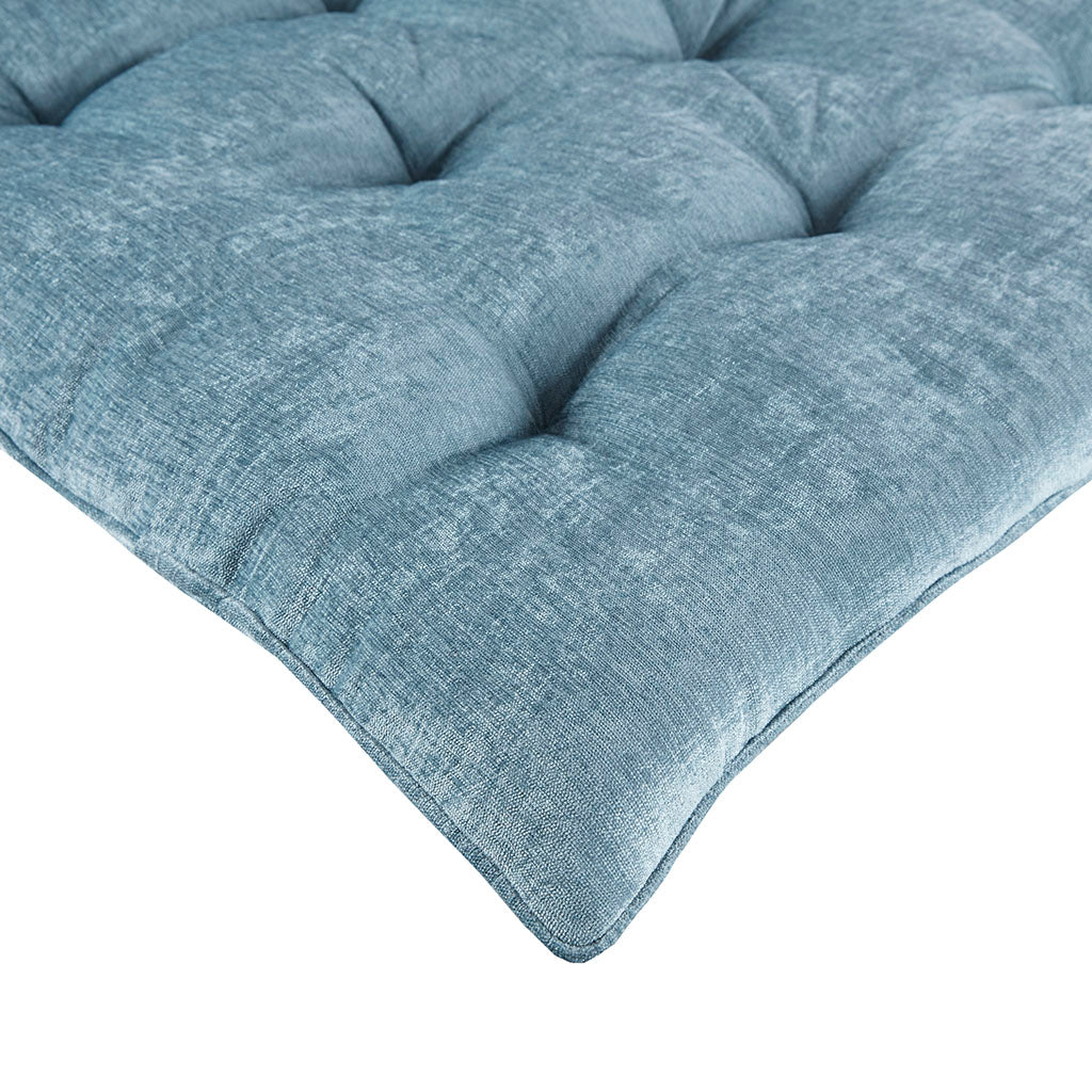 Poly Chenille Lounge Floor Pillow Cushion Aqua 27" x 74"