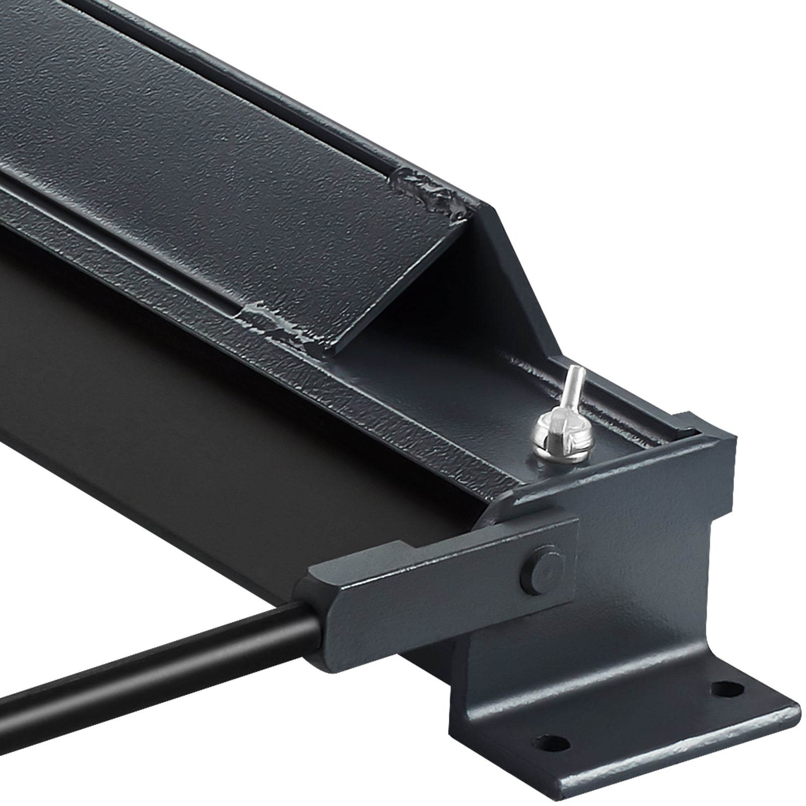Box and Pan Brake, 48-Inch, 0-130 Degrees Sheet Metal Bending Brake, Portable Mini Metal Bender with 20 Gauge Low Carbon Steel 14 Gauge Aluminum Capacity Power Handle, for Metal Bending