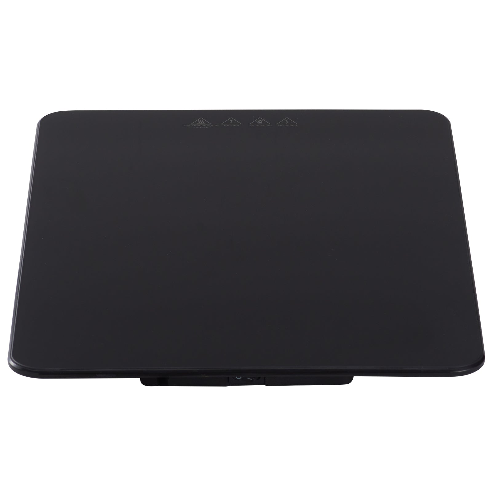 Electric Warming Tray, 16.5" x 11" Portable Tempered Glass Heating Tray, Perfect for Dinner, Catering, House, Parties, Events, Entertaining and Holiday, Black