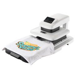 Auto Heat Press Machine T-Shirt Press Machine 15 x 15 in Heat Plate White