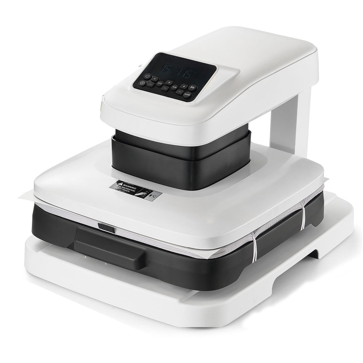 Auto Heat Press Machine T-Shirt Press Machine 15 x 15 in Heat Plate White