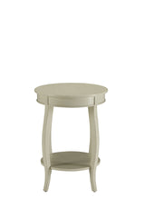 Aberta Antique White Finish Accent Table
