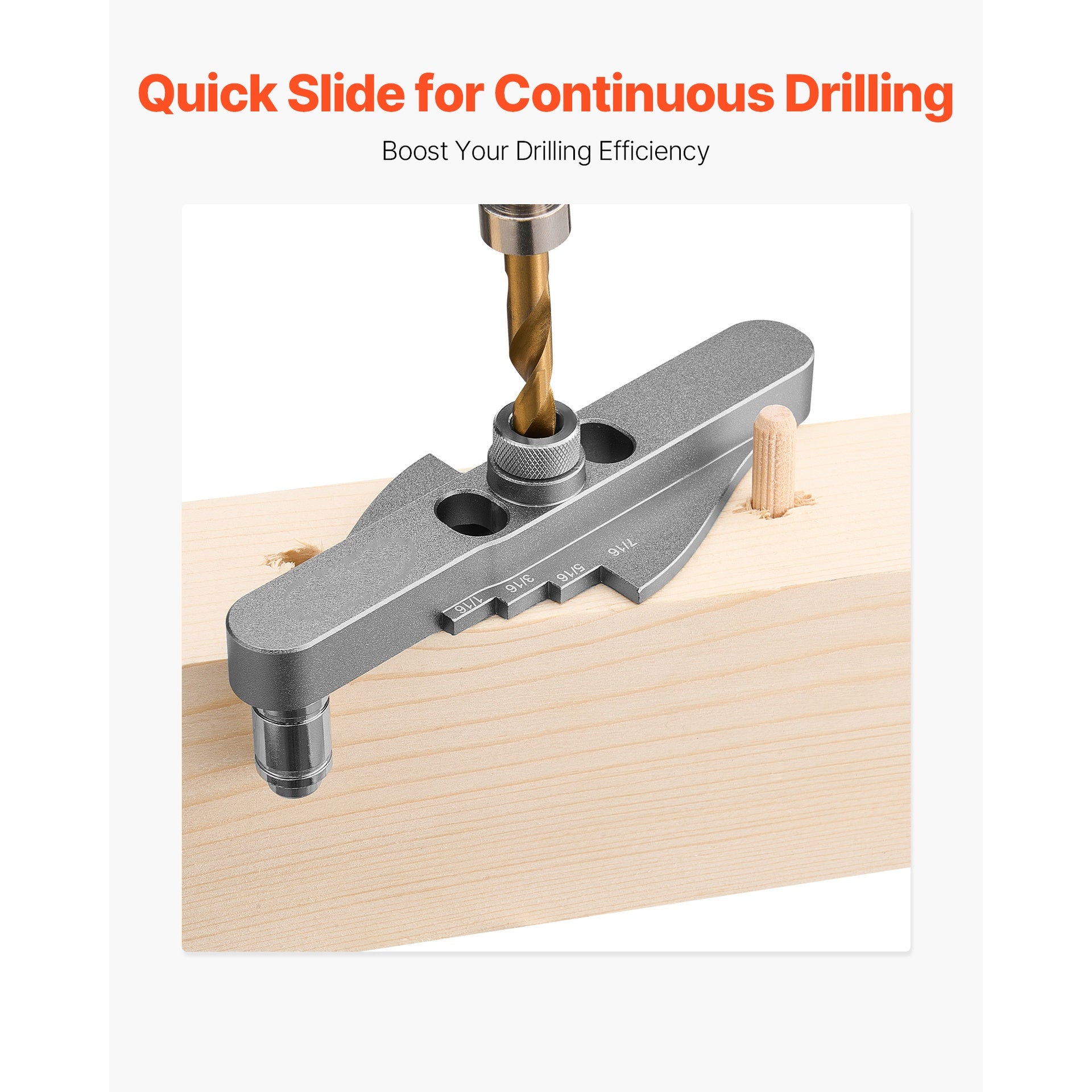 Doweling Jig Kit Self Centering Dowel Drill Jig for Woodworking with Drill Bit