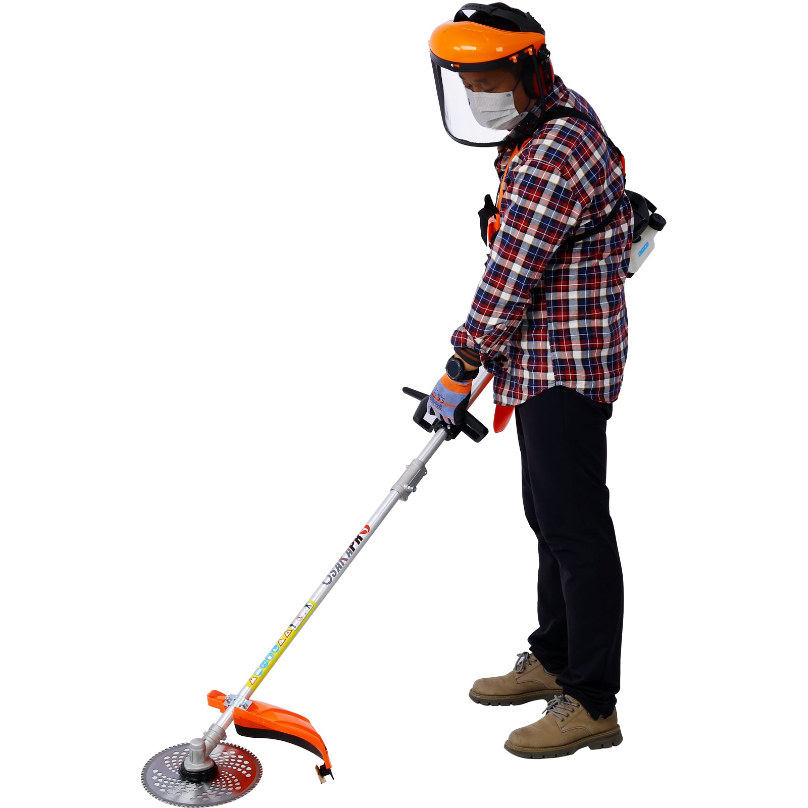 10 in 1 Multi-Functional Trimming Tool, 33CC 2-Cycle Garden Tool System with Gas Pole Saw, Hedge Trimmer, Grass Trimmer, and Brush Cutter EPA Compliant
