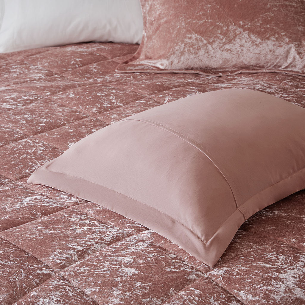 Twin/Twin XL Velvet Duvet Cover Set with Throw Pillow