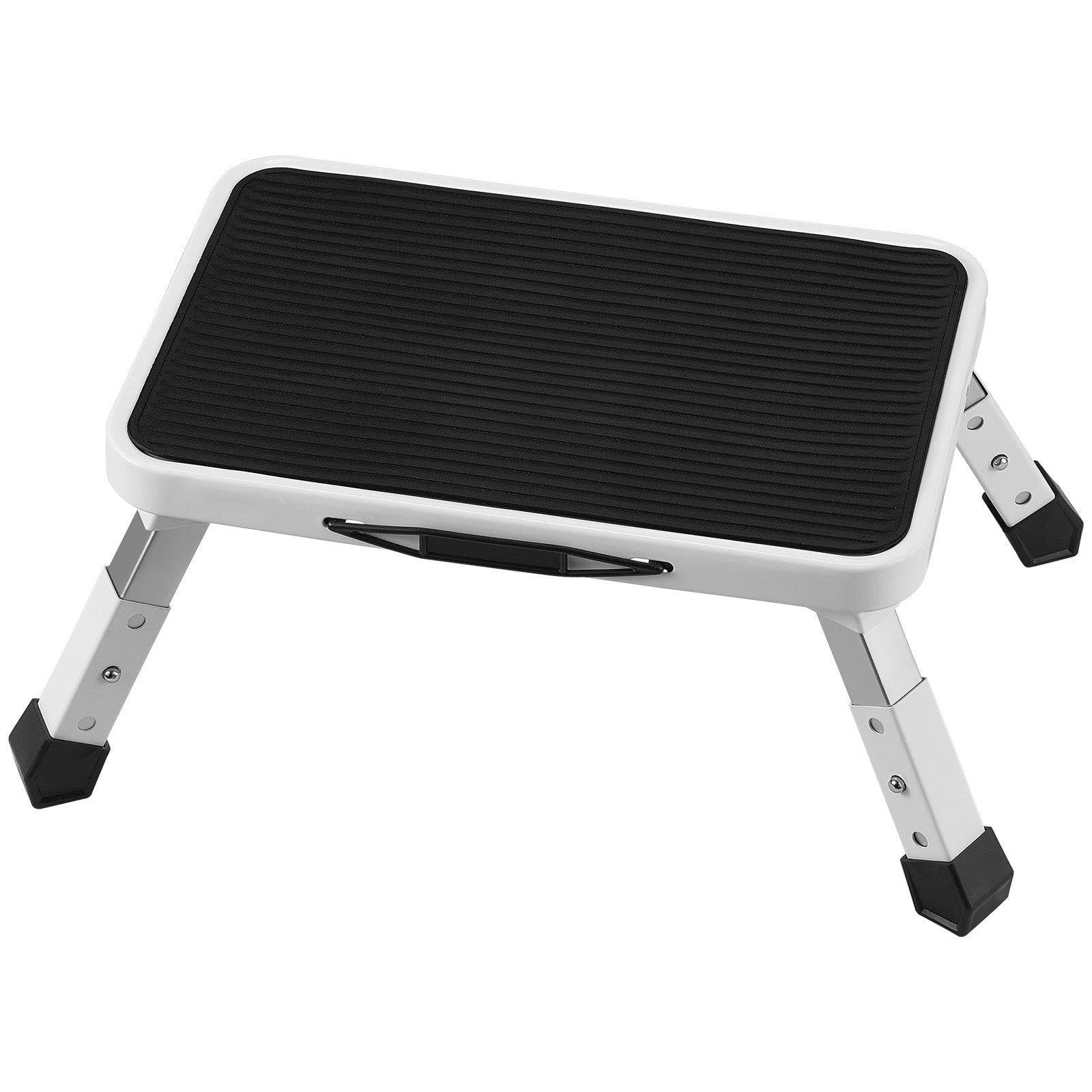 Step Stool 1-Step 330lbs Capacity, Folding Steel Step Ladder 3 Adjustable Height, Portable Toddler Step Stools for Adults, Non-Slip Sturdy Step Ladders for Office, RVs, Pets, Bathrooms,Bedrooms