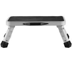 Step Stool 1-Step 330lbs Capacity, Folding Steel Step Ladder 3 Adjustable Height, Portable Toddler Step Stools for Adults, Non-Slip Sturdy Step Ladders for Office, RVs, Pets, Bathrooms,Bedrooms