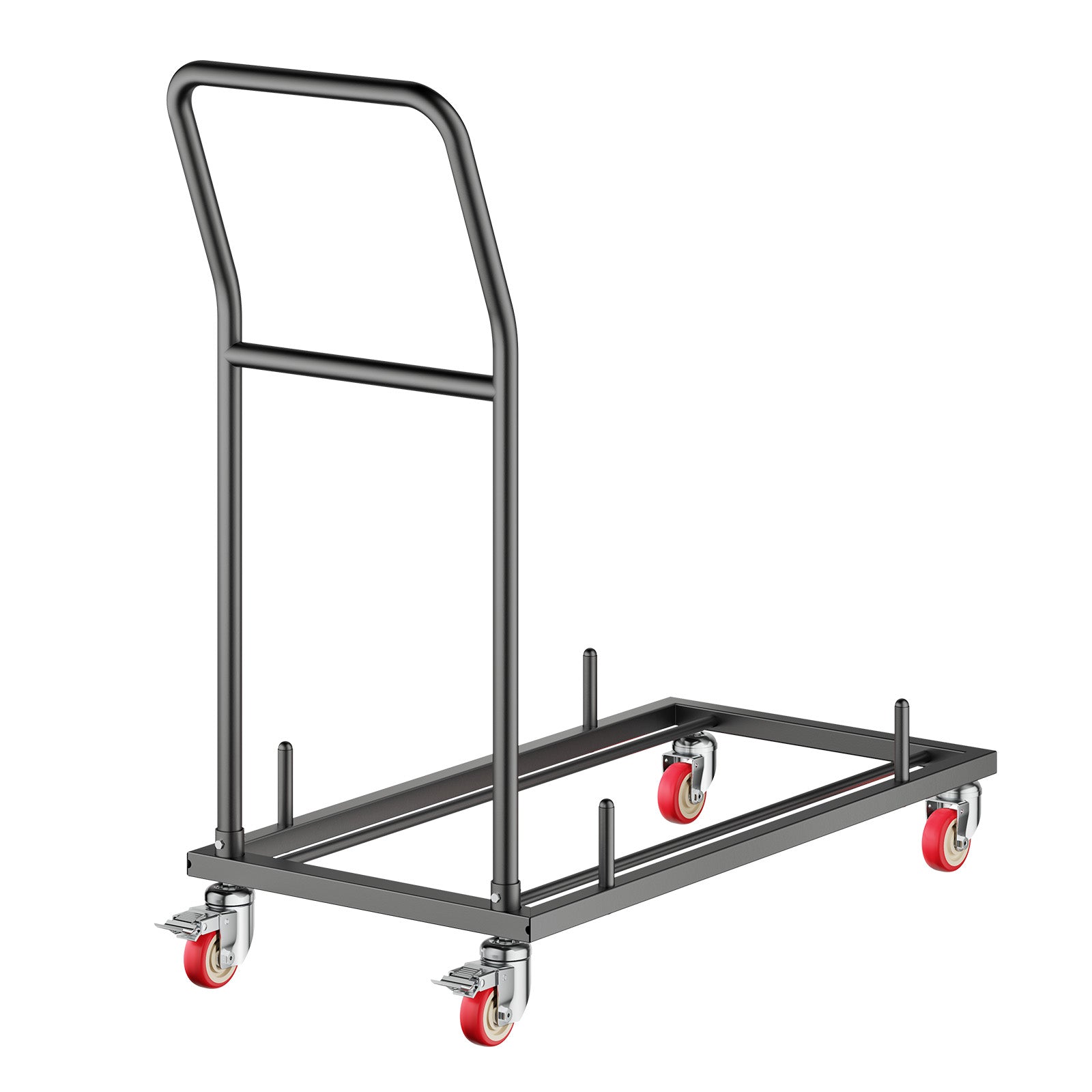 Folding Chair Rack Cart for 25 Chairs of 300 LBS L-shape Horizontal