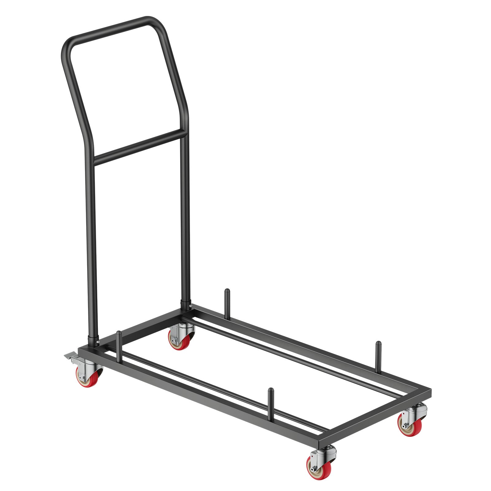 Folding Chair Rack Cart for 25 Chairs of 300 LBS L-shape Horizontal