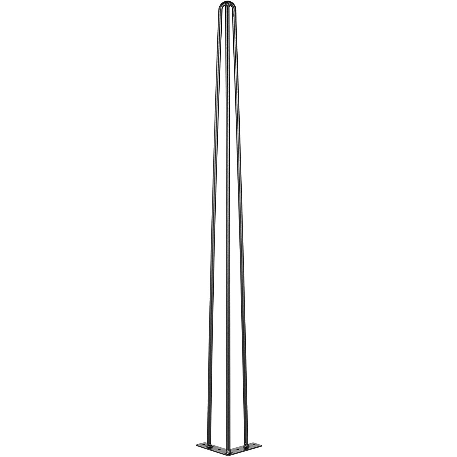 Hairpin Table Legs 36" Black Set of 4 Desk Legs 880lbs Load Capacity Hairpin Desk Legs 3 Rods for Bench Desk Dining End Table Chairs Carbon Steel DIY Heavy Duty Furniture Legs