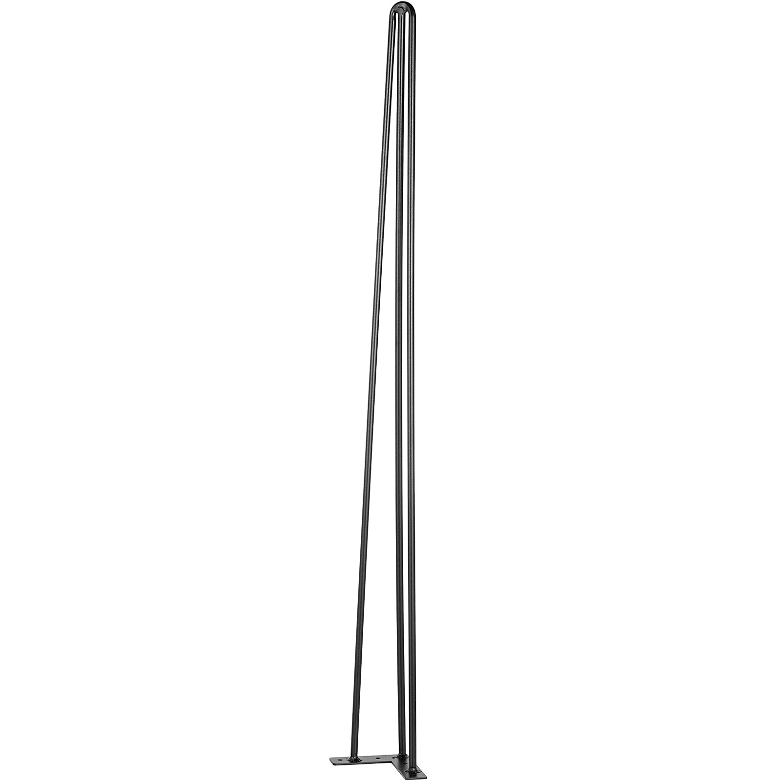 Hairpin Table Legs 36" Black Set of 4 Desk Legs 880lbs Load Capacity Hairpin Desk Legs 3 Rods for Bench Desk Dining End Table Chairs Carbon Steel DIY Heavy Duty Furniture Legs
