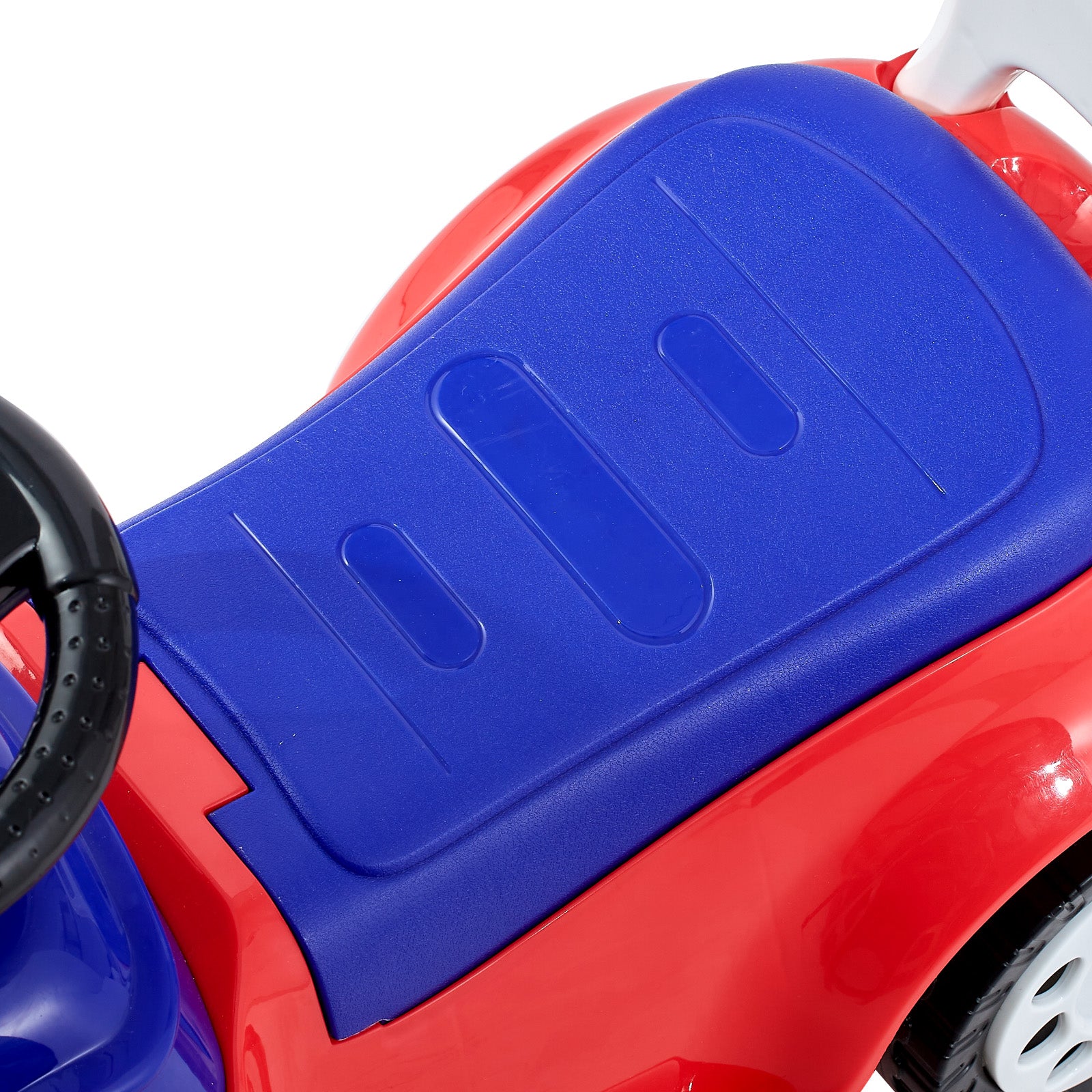 Ride On Toddler Push Car, Push Car for Toddler 19 to 36 Months, Kids Ride On Toy with Music & Under-seat Storage, 55 lbs Load Capacity, Foot-to-Floor Walker for Toddlers Boys Girls, Red