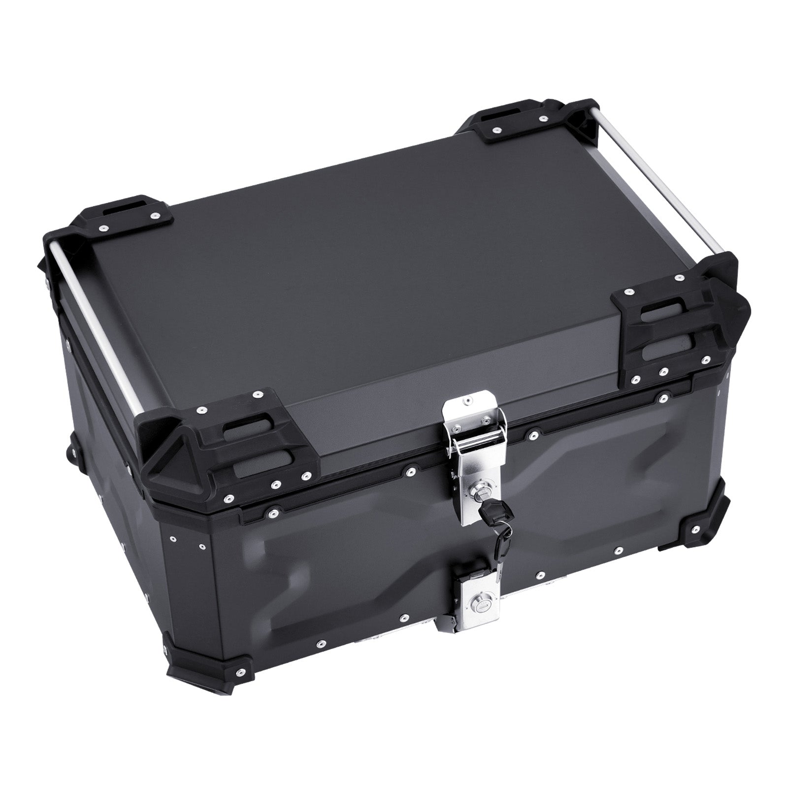 65L Motorcycle Top Case Universal Motorbike Tail Box with Leather Lining