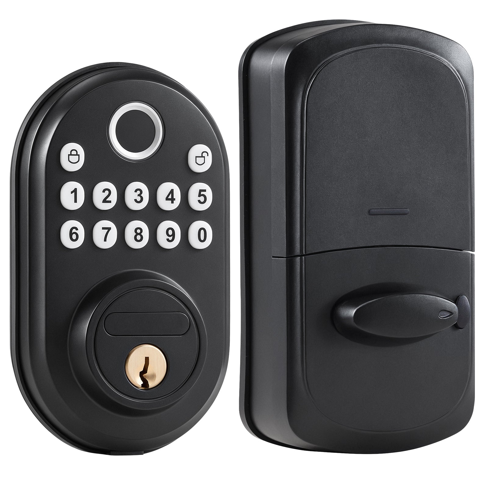 Fingerprint Door Lock Keyless Entry Door Lock Password and Key Unlock
